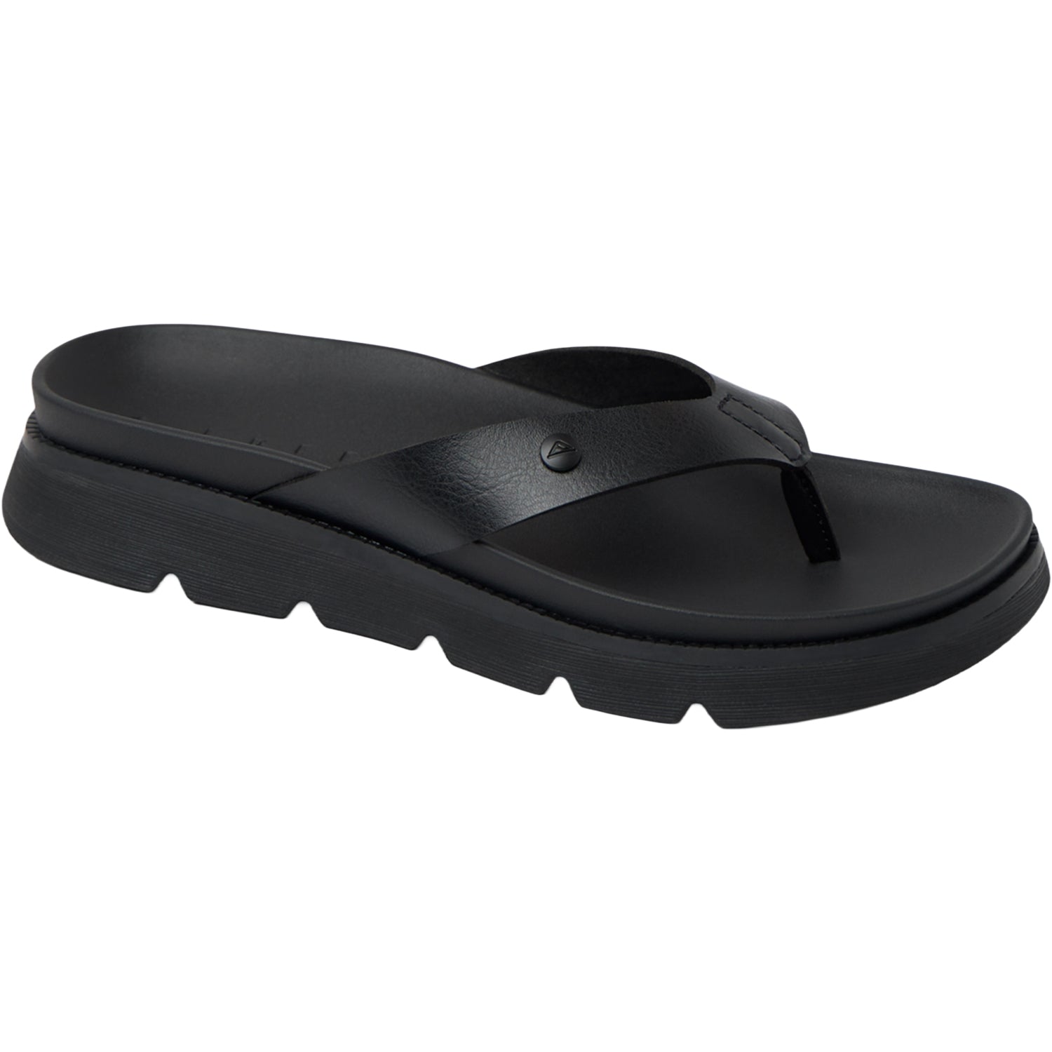 Womens Reef Reef Vista Luxe Vivianahh Women's Sandals Thong Sandals Black/Black Black/Black