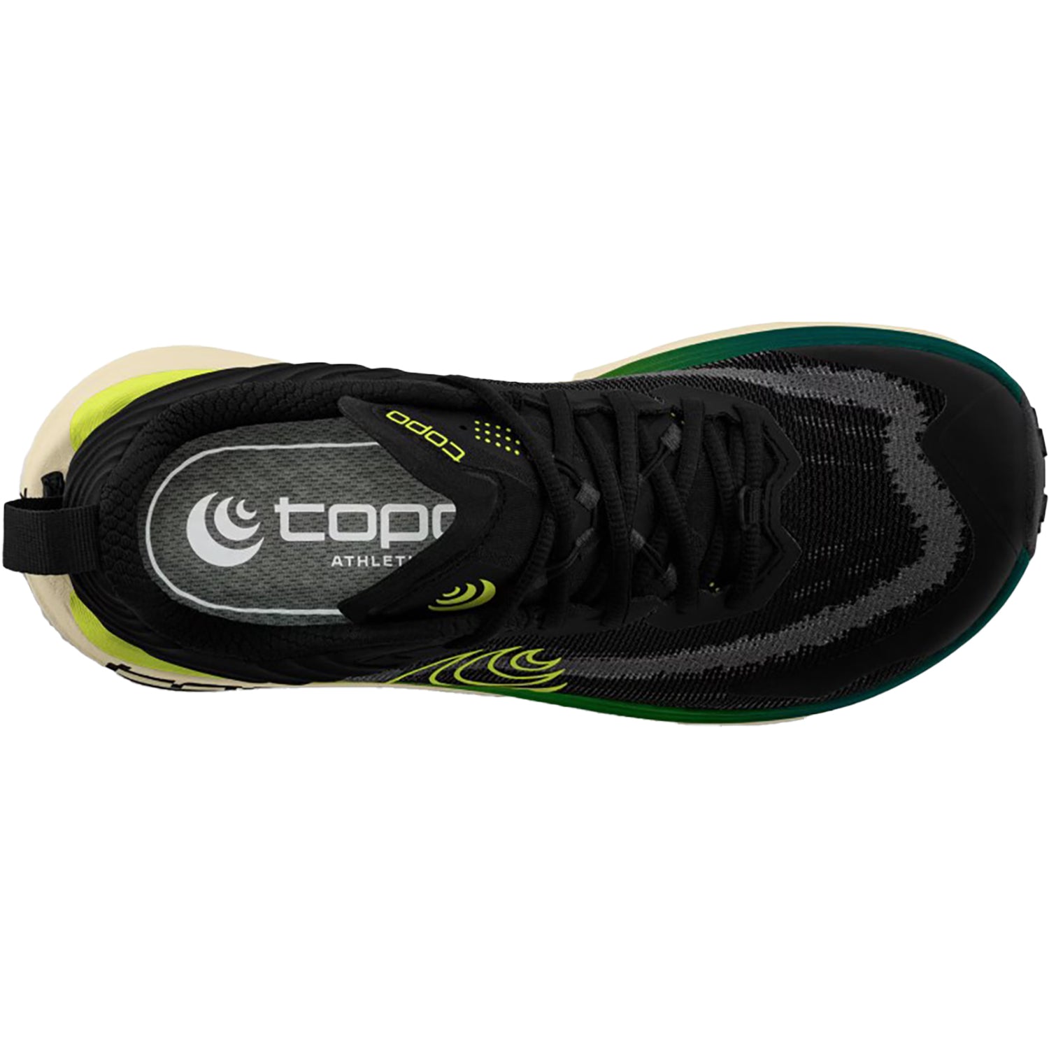 Mens Topo Topo Vista Men's Athletic Shoes Trail/Hiking Black/Lime Black/Lime