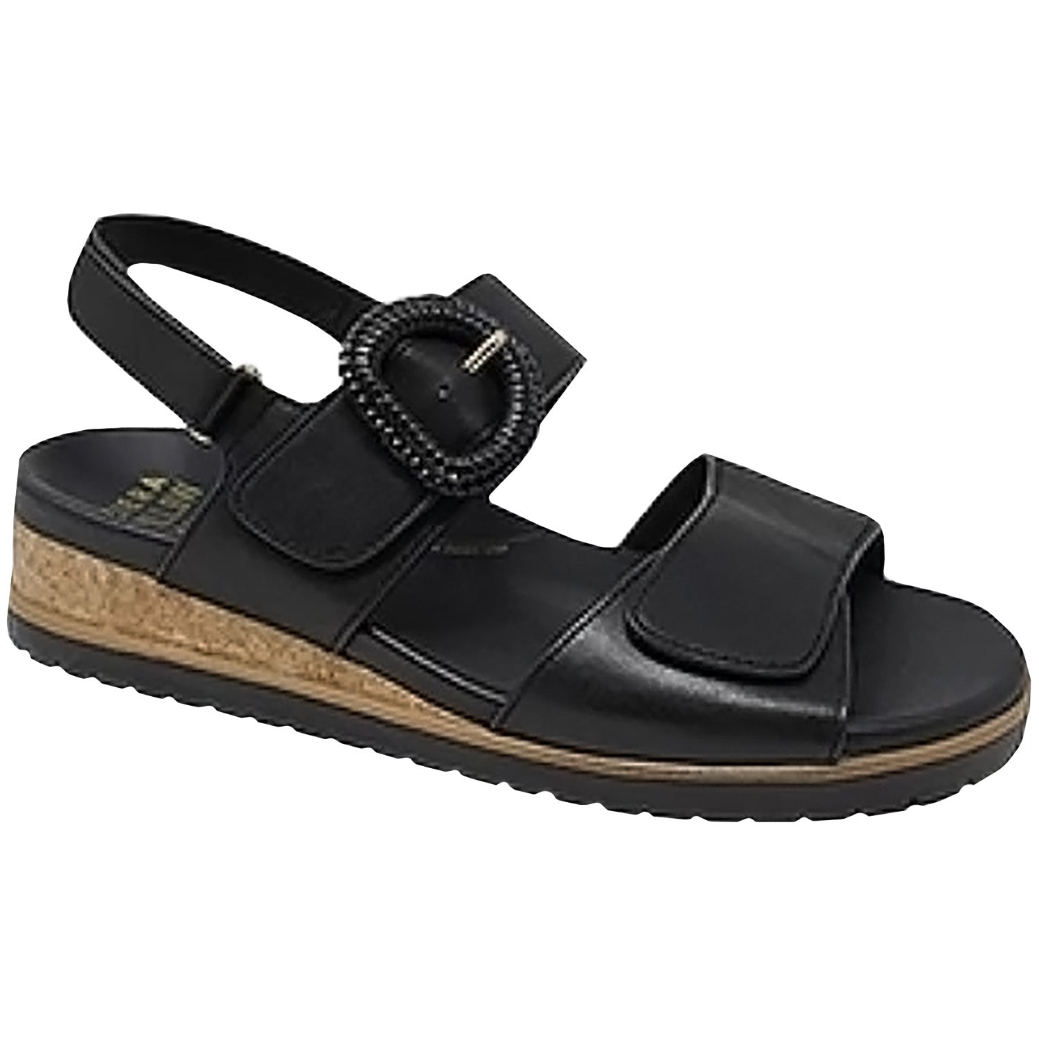 Womens Ziera Ziera Vatch Women's Sandals Black Leather Black Leather
