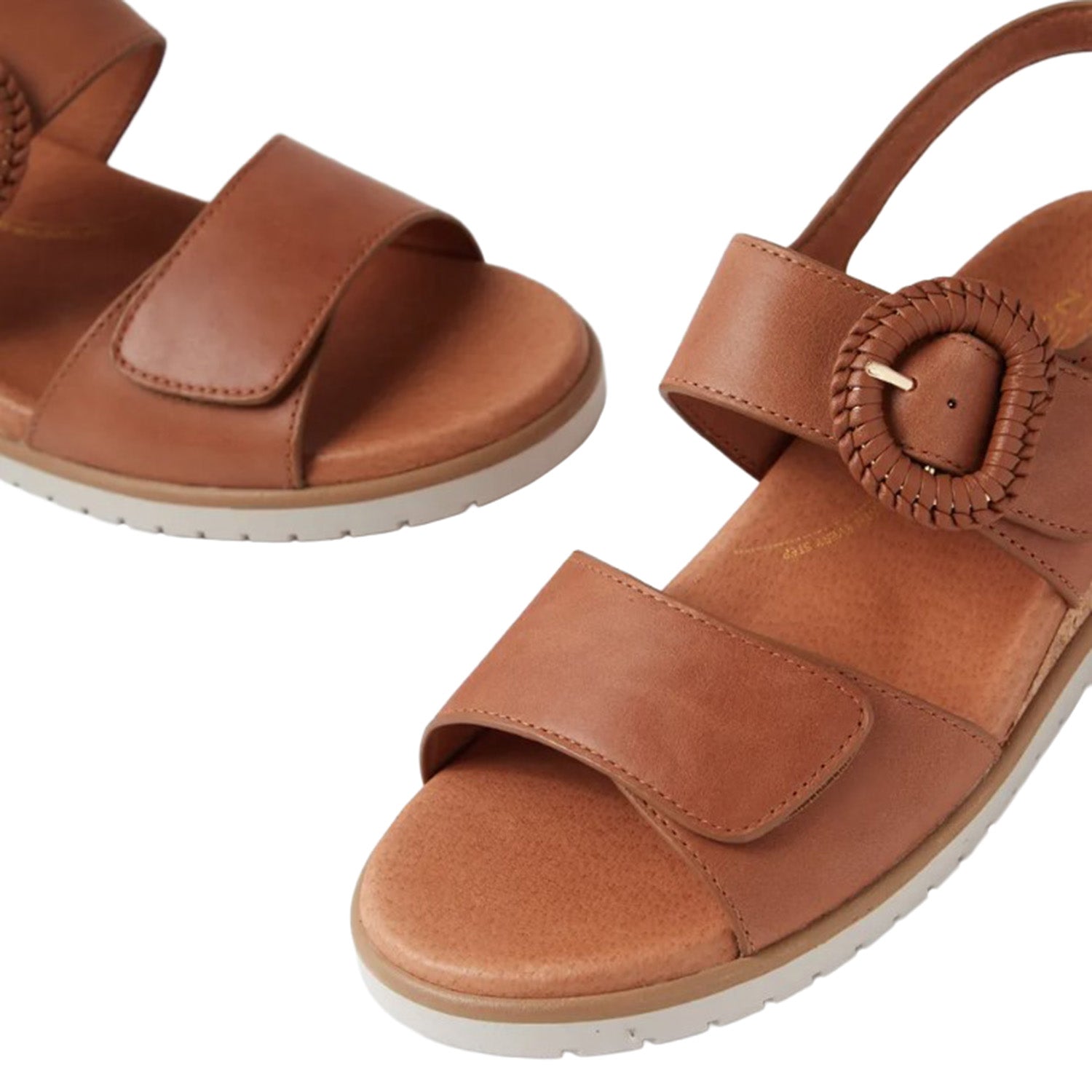 Womens Ziera Ziera Vatch Women's Sandals Tan-Almond Leather Tan-Almond Leather