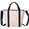 Womens Baggallini Baggallini Via Crossbody Tote Handbag Natural/French Navy Natural/French Navy