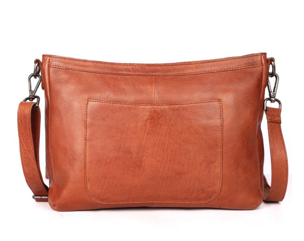 Womens Latico Latico Vista Crossbody Handbag Cognac Cognac
