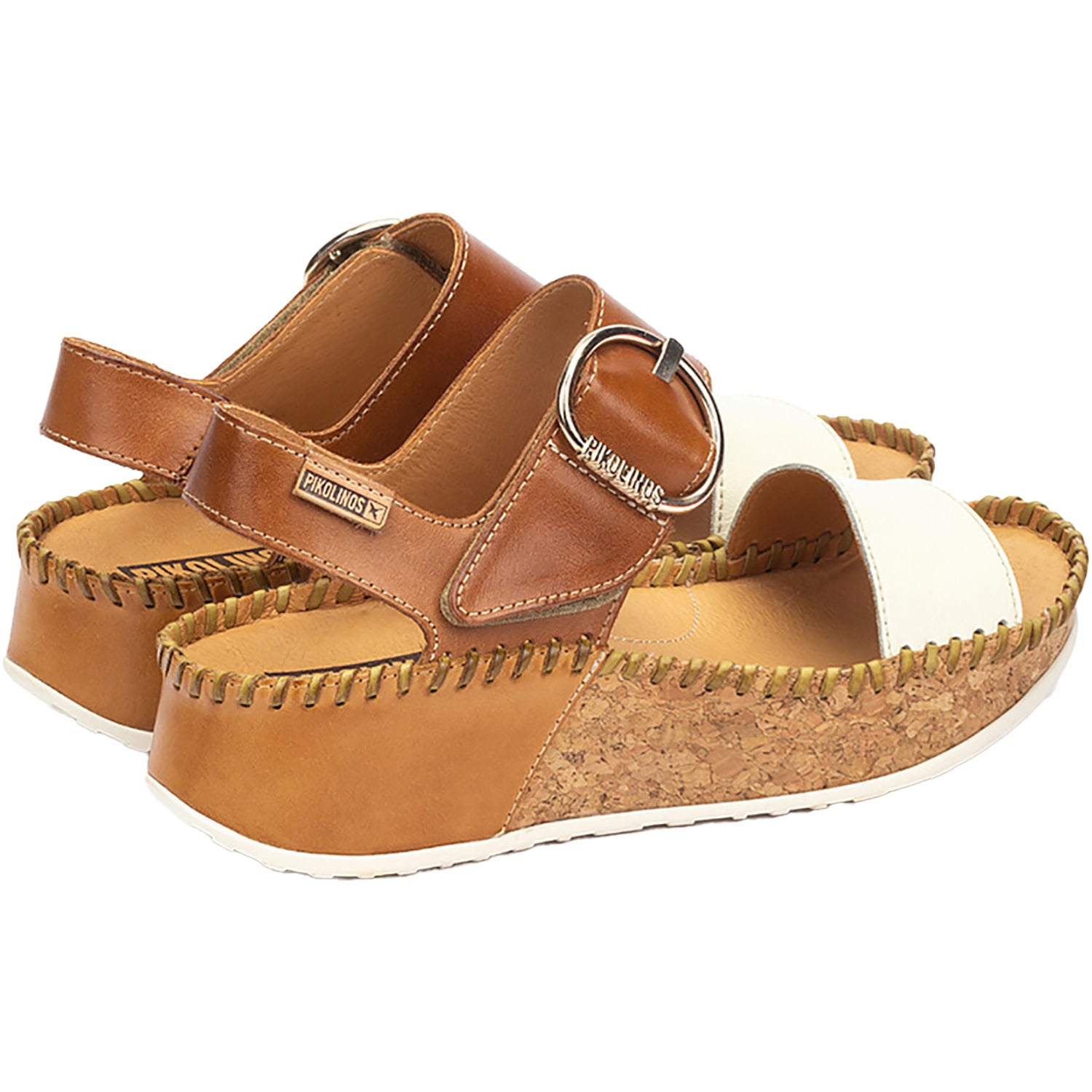 Womens Pikolinos Pikolinos Marina W1C-0709C1 Women's Sandals Nata/Brandy Nata/Brandy