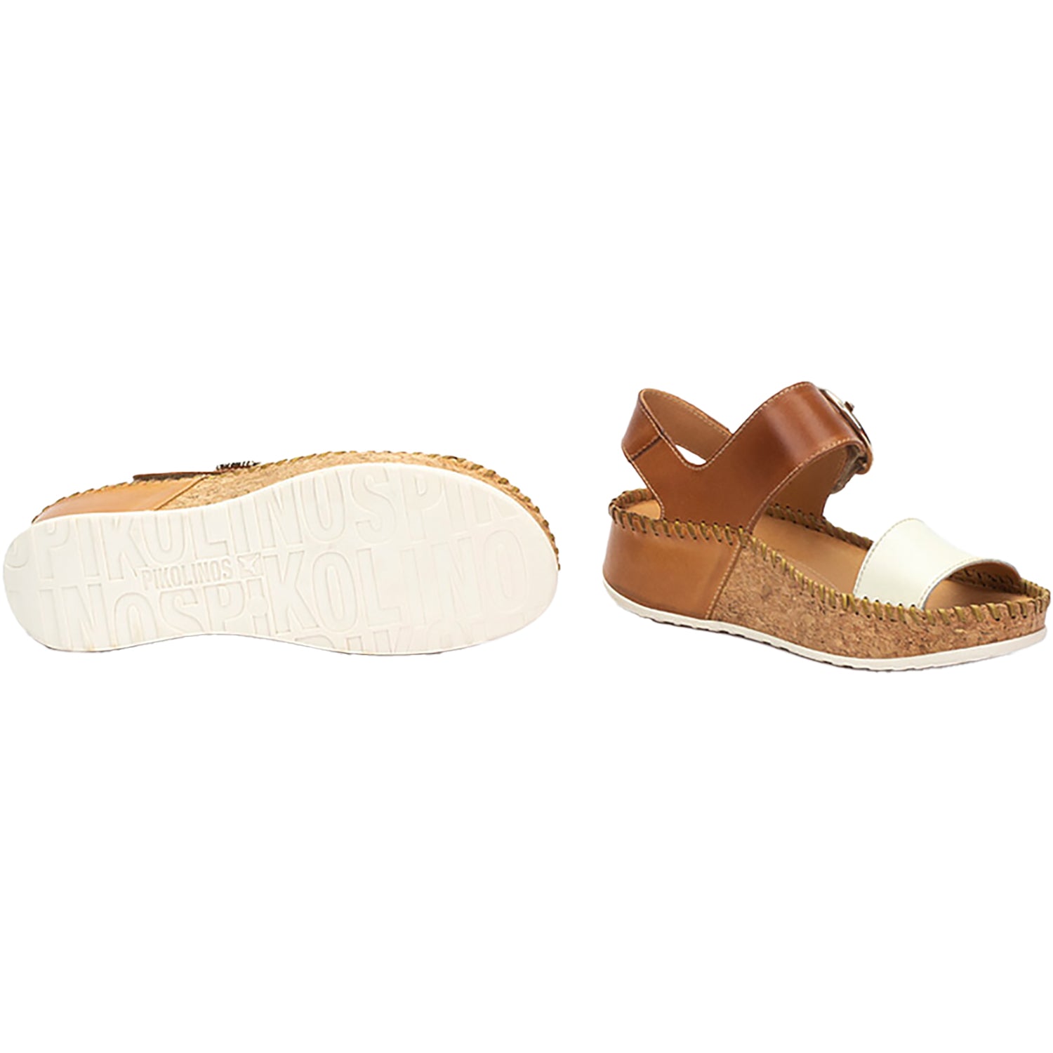 Womens Pikolinos Pikolinos Marina W1C-0709C1 Women's Sandals Nata/Brandy Nata/Brandy