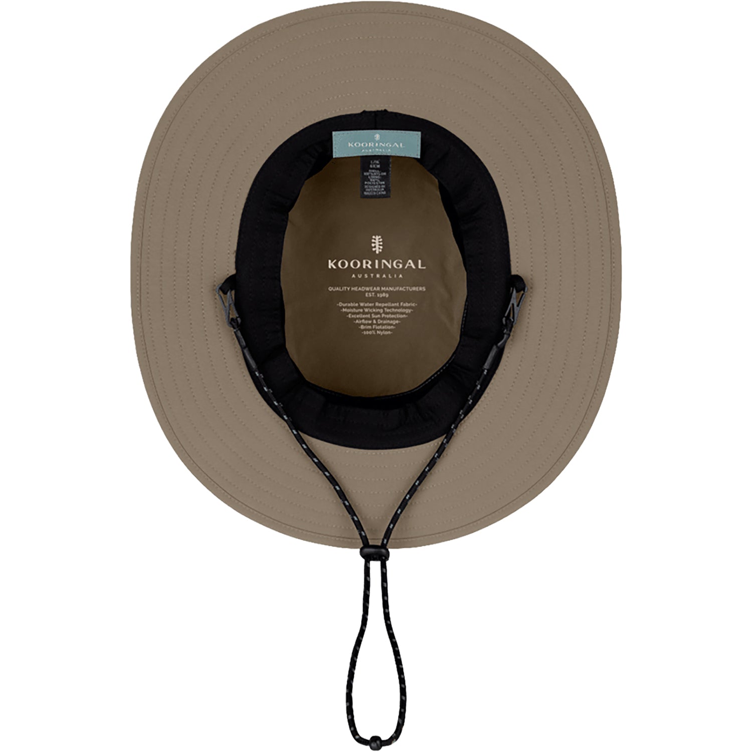 Mens Kooringal Kooringal Wayfinder Mid Brim Men's Hat Khaki Khaki
