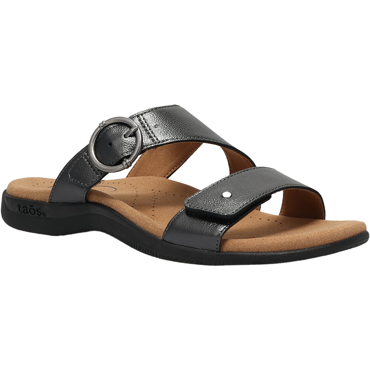 Womens Taos Taos Westside Women's Sandals Black Metallic Black Metallic