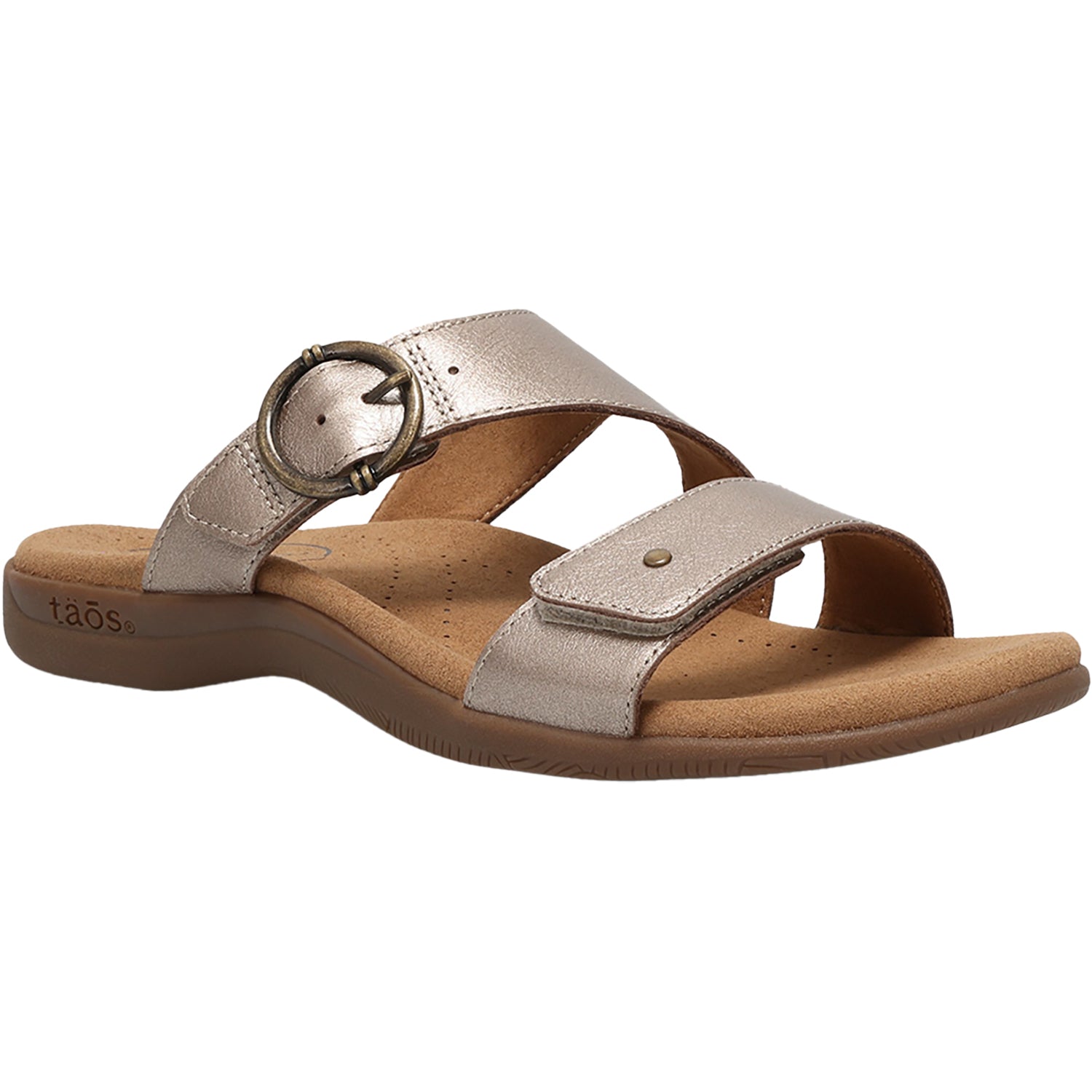 Womens Taos Taos Westside Women's Sandals Champagne Metallic Champagne Metallic