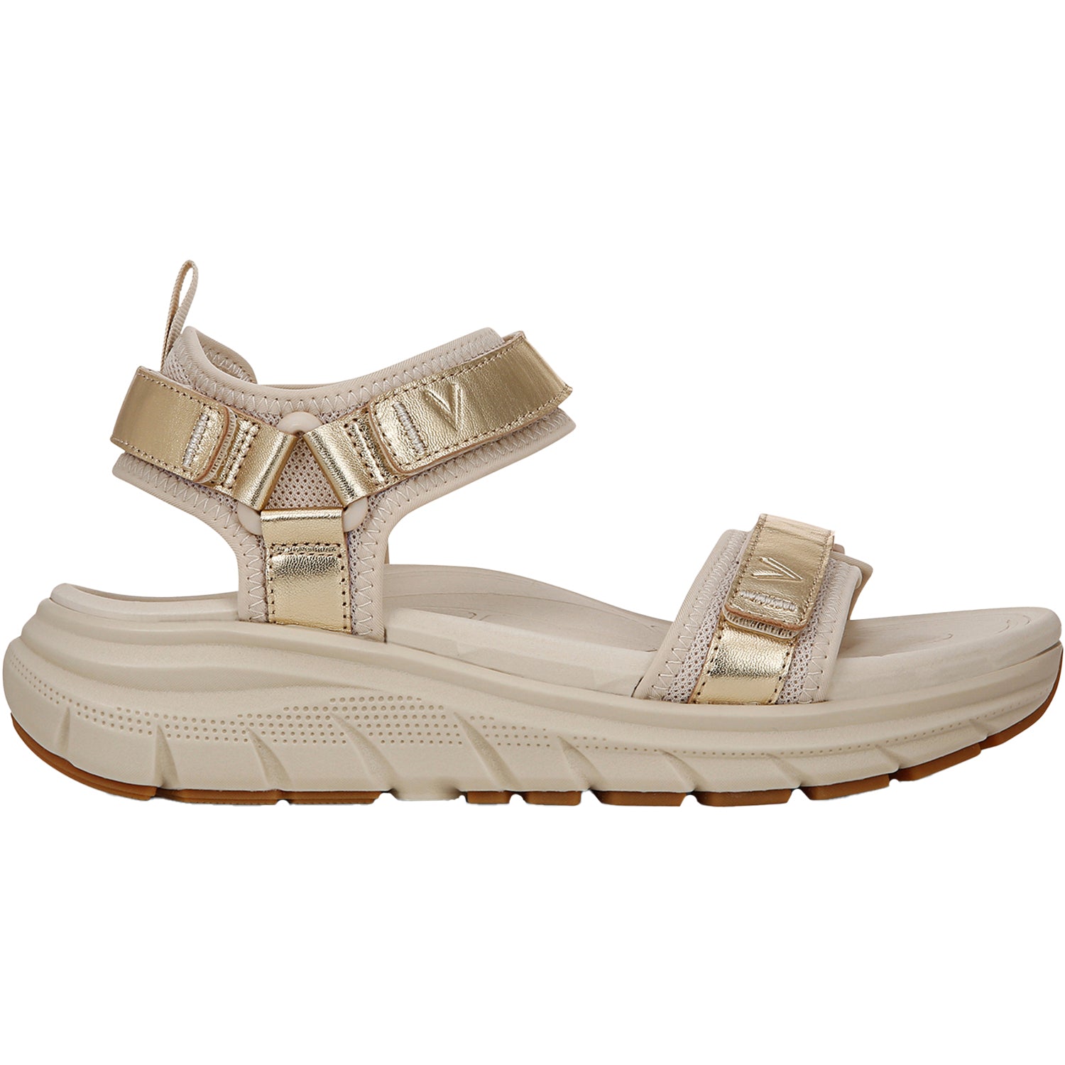 Womens Vionic Vionic Walk Max Wanderer Women's Outdoor Sandals Parchment/Gold Parchment/Gold