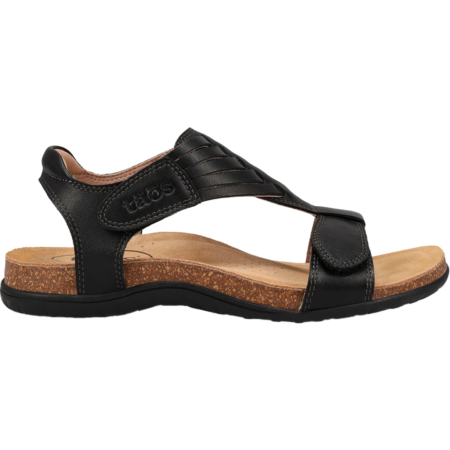 Womens Taos Taos Wonderful Women's Sandals Thong Sandals Black Leather Black Leather