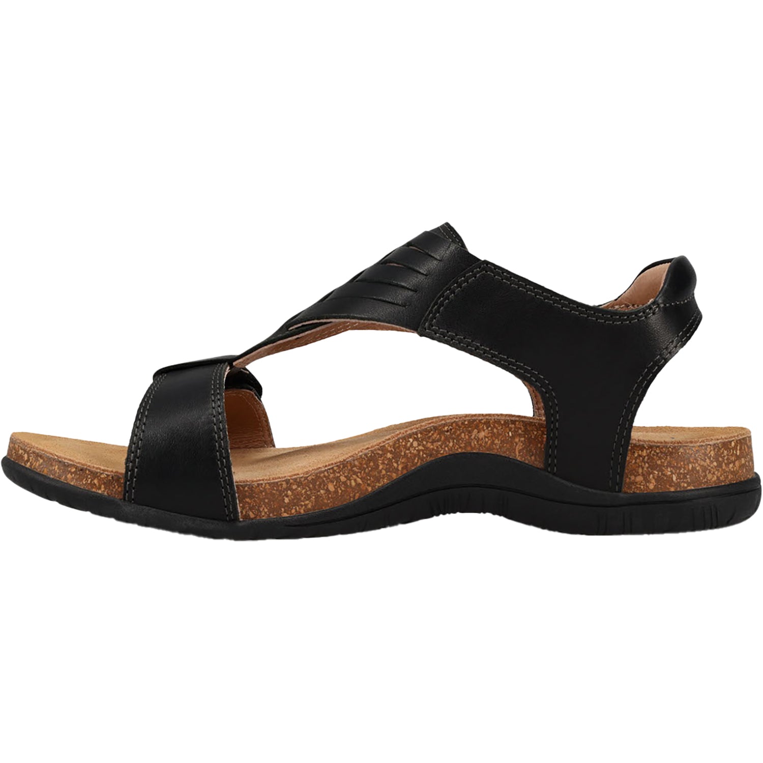 Womens Taos Taos Wonderful Women's Sandals Thong Sandals Black Leather Black Leather
