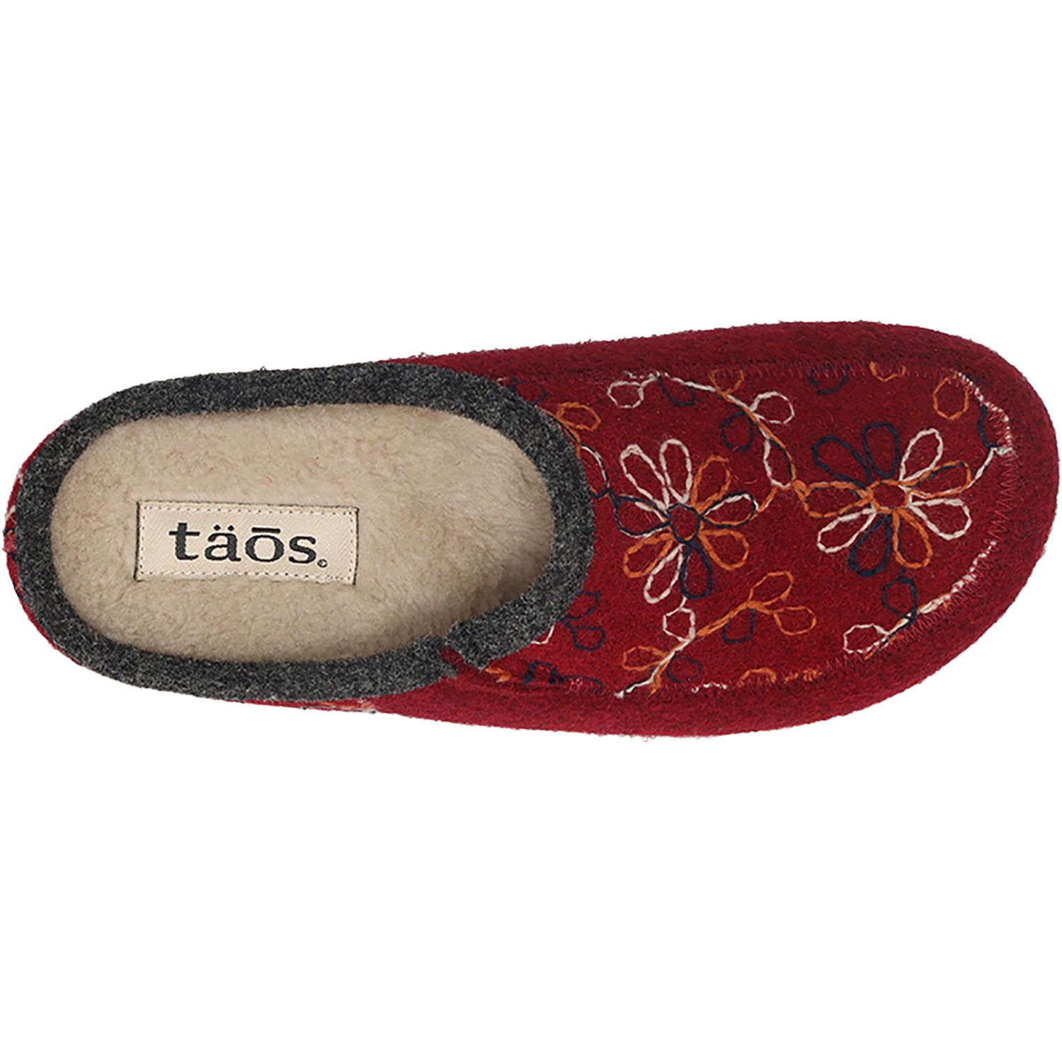Womens Taos Taos Woolflower Women's Clogs Cranberry Cranberry