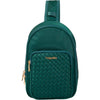 Womens Baggallini Baggallini Waverly Woven Sling Handbag Jade Woven Twill Jade Woven Twill