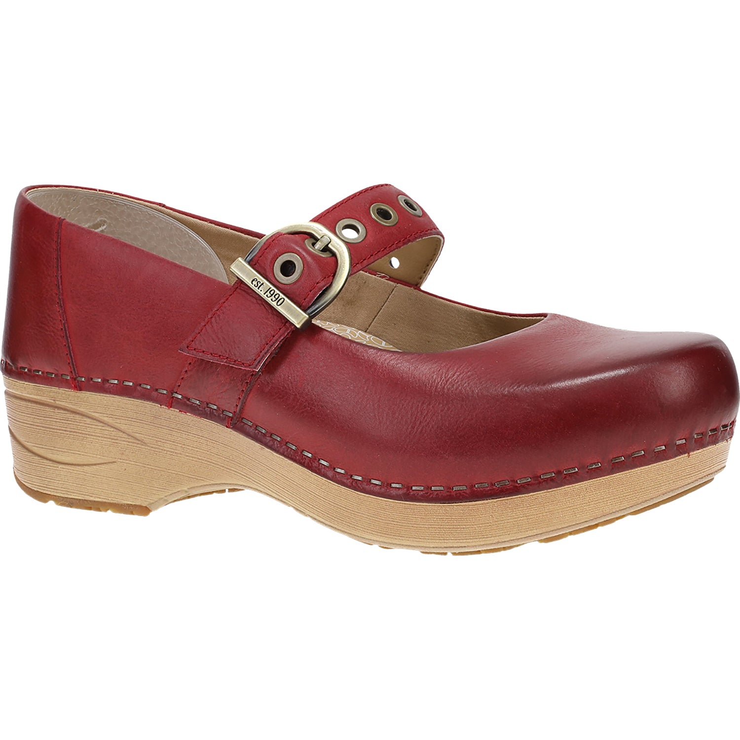 Womens Dansko Dansko XP 2.0 Mary Jane Clog Women's Casual Shoes Red Red