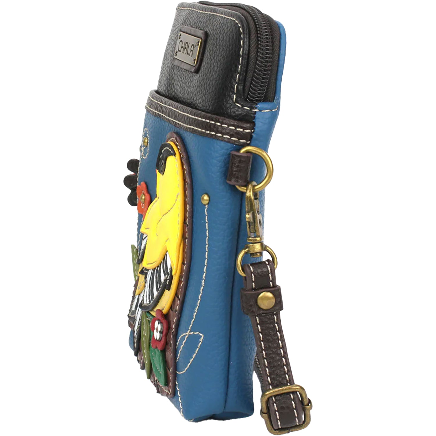 Womens Chala Chala Handbags Yellow Bird Cellphone Crossbody Handbag Blue Blue