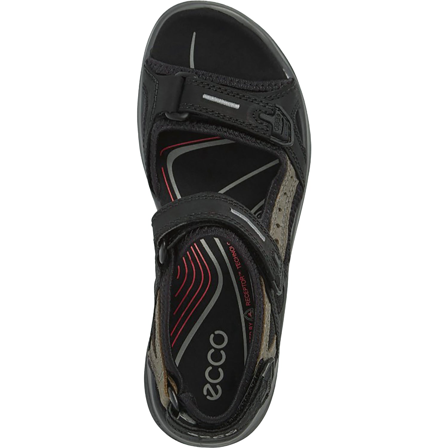 Womens Ecco Women's Ecco Offroad Yucatan Black/Mole Nubuck Black/Mole Nubuck