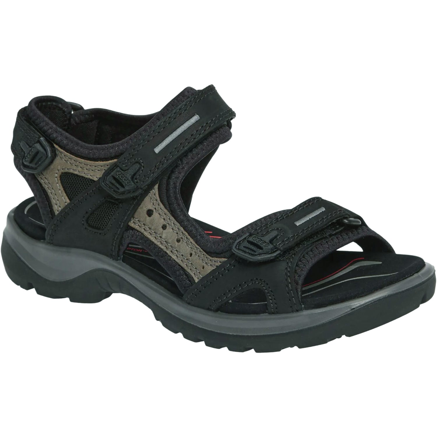 Womens Ecco Women's Ecco Offroad Yucatan Black/Mole Nubuck Black/Mole Nubuck