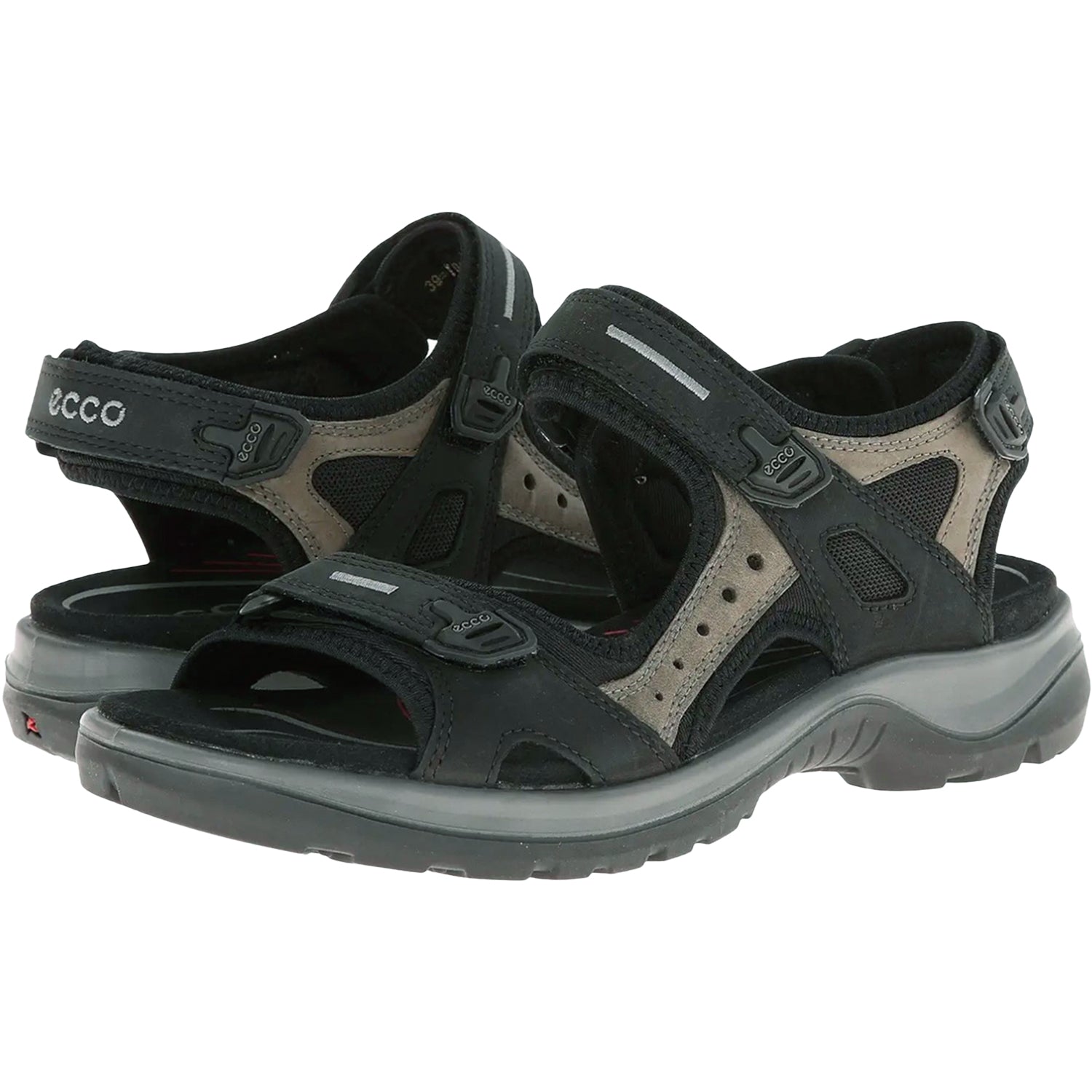 Womens Ecco Women's Ecco Offroad Yucatan Black/Mole Nubuck Black/Mole Nubuck