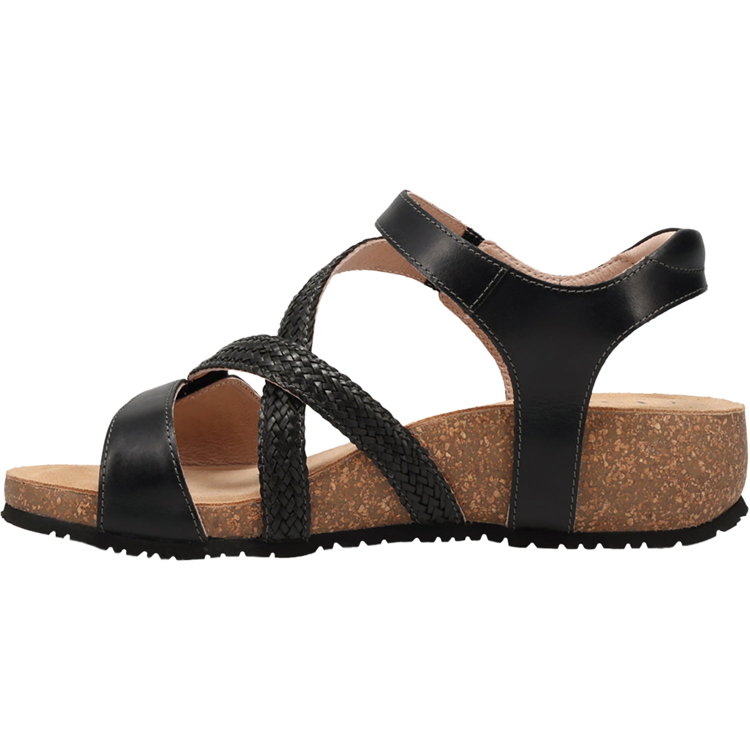 Womens Taos Taos Zanzibar Women's Sandals Black Leather Black Leather