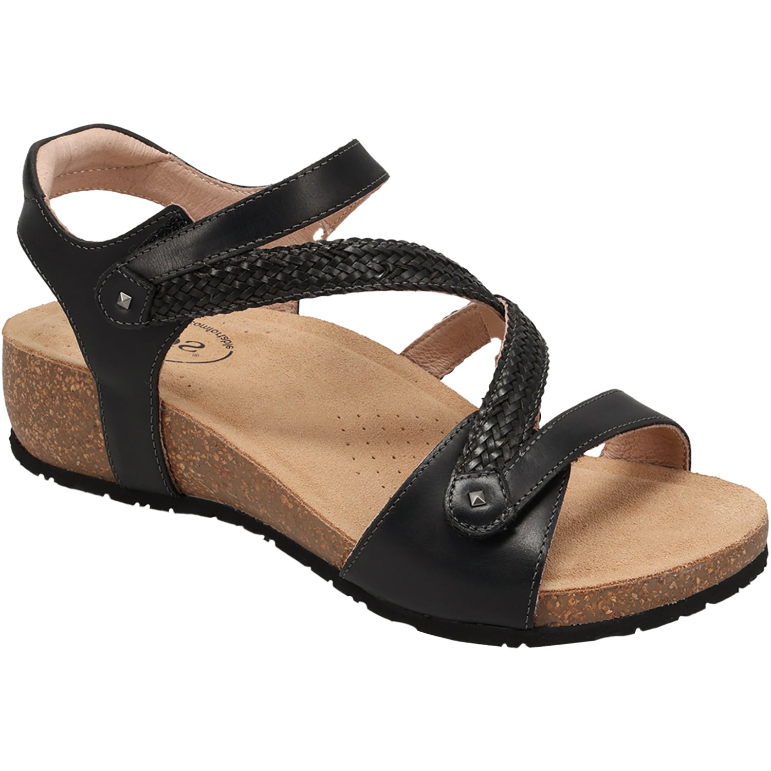 Womens Taos Taos Zanzibar Women's Sandals Black Leather Black Leather