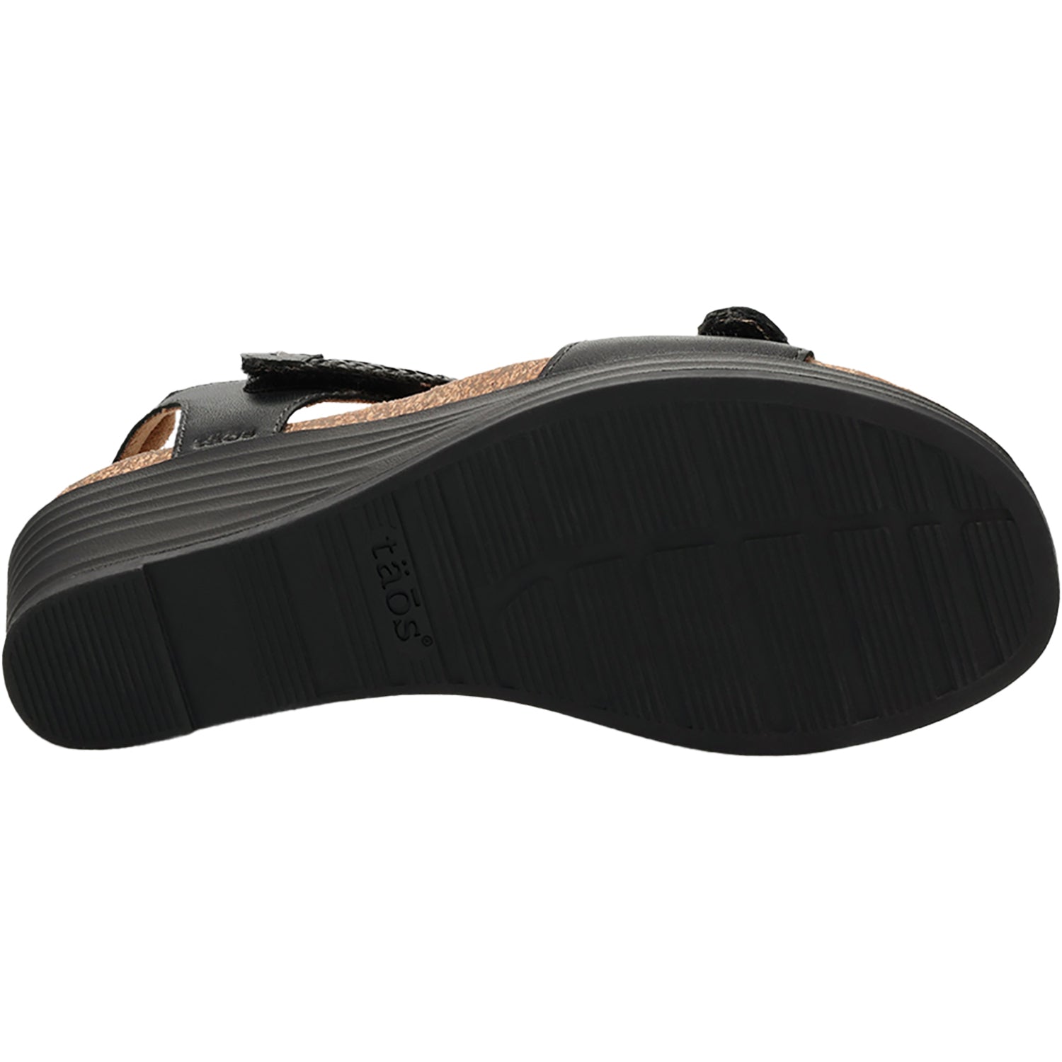 Womens Taos Taos Zecret Women's Wedge Sandals Black Black