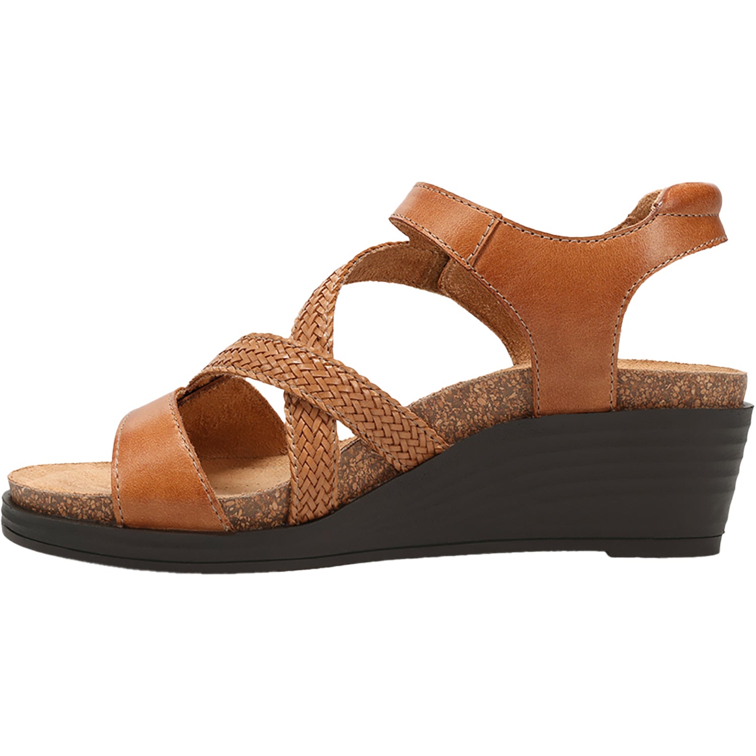 Womens Taos Taos Zecret Women's Wedge Sandals Caramel Caramel