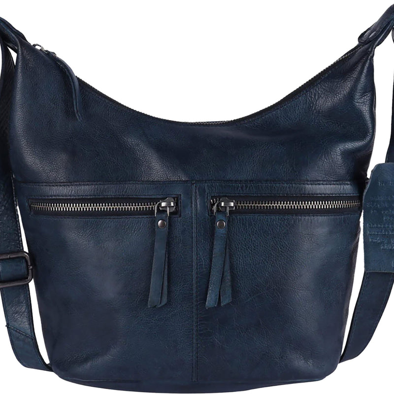 Women's Latico Gita Crossbody Shoulder Bag Denim Leather