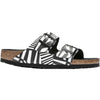 Womens Birkenstock Women's Birkenstock Arizona Dazzle Camo Black White Birko-Flor Dazzle Camo Black White Birko-Flor