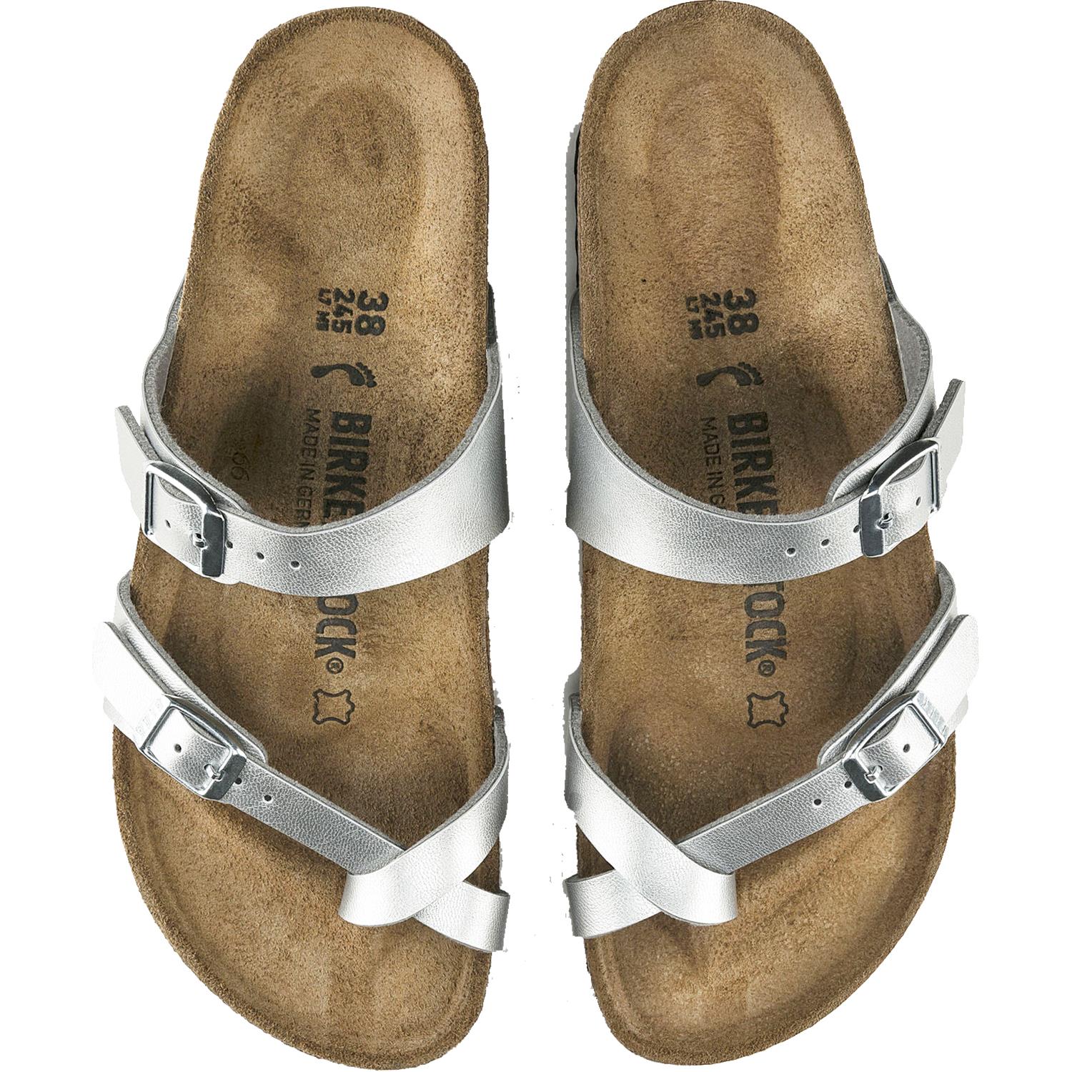 Women's Mayari Silver Birko-Flor – Footwear etc.