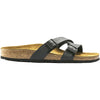 Womens Birkenstock Women's Birkenstock Yao Black Birko-Flor Black Birko-Flor