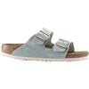 Womens Birkenstock Women's Birkenstock Arizona Soft Footbed Light Blue Suede Light Blue Suede