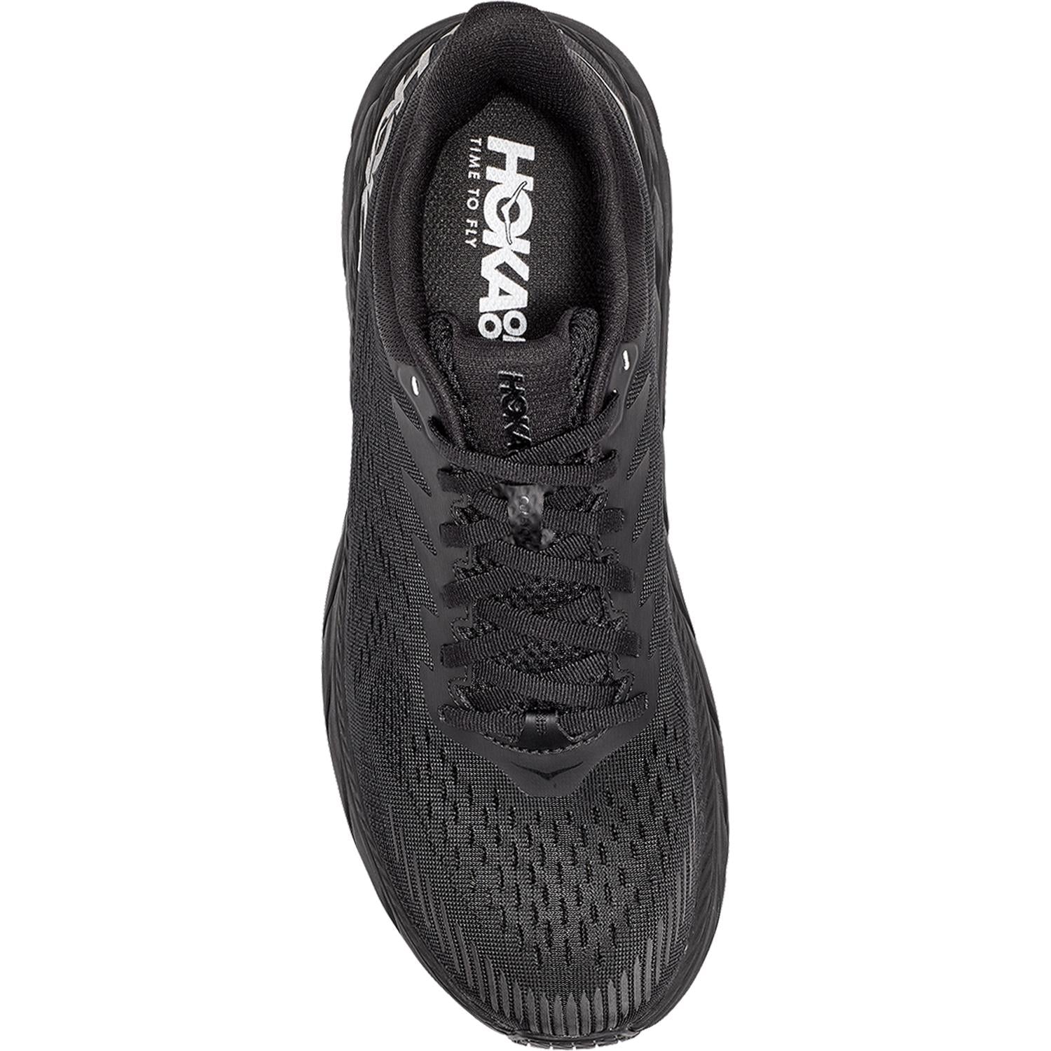 Men's Hoka One One Clifton 7 Black/Black Mesh – Footwear etc