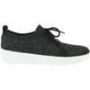 Womens Fit flop Women's Fit Flop F-Sporty Uberknit Crystal Sneakers Black Nylon Black Nylon