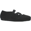 Womens Birkenstock Women's Birkenstock Santa Ana Black Nubuck Black Nubuck