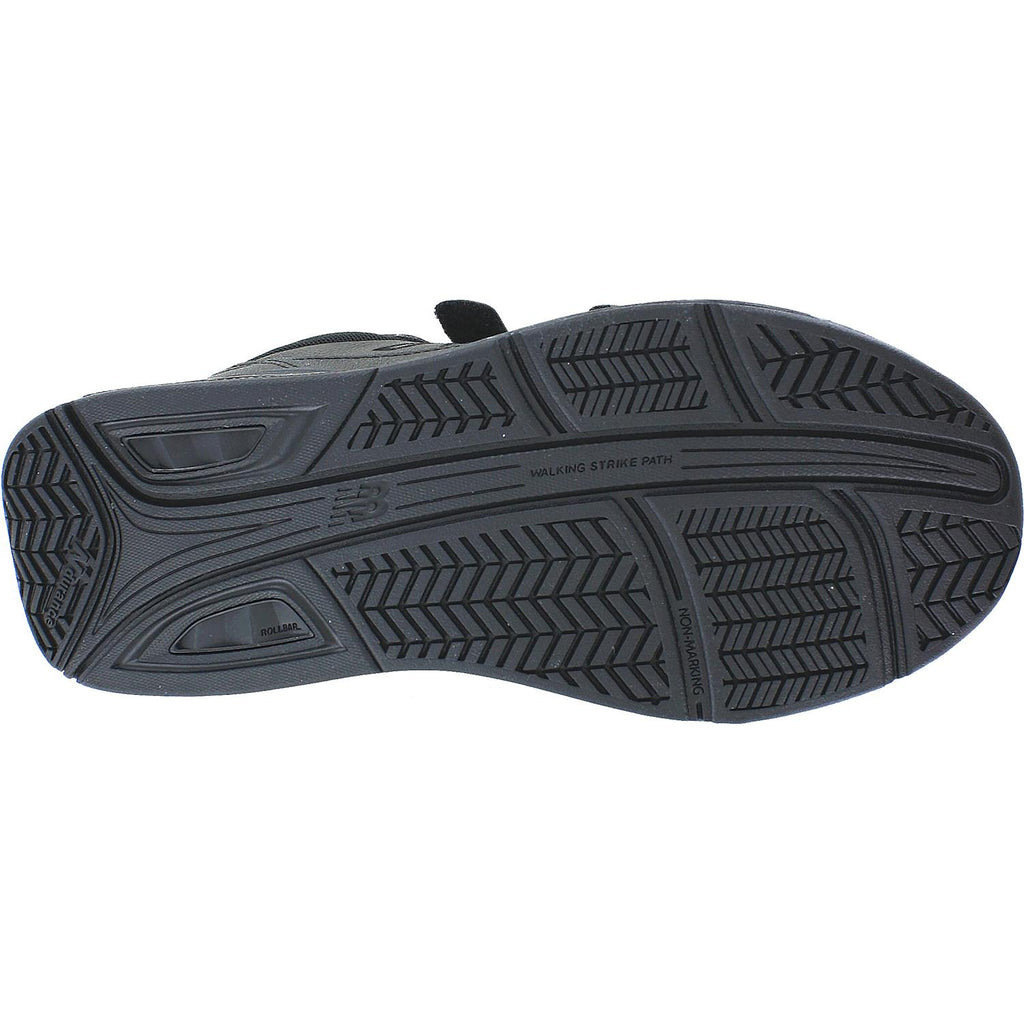 Mens New balance Men's New Balance MW928HB3 Velcro Walking Shoe Black Leather Black Leather