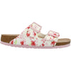 Womens Birkenstock Women's Birkenstock Arizona Blossom White Birko-Flor Blossom White Birko-Flor