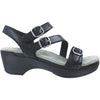 Womens Dansko Women's Dansko Sacha Black Burnished Calf Leather Black Burnished Calf Leather