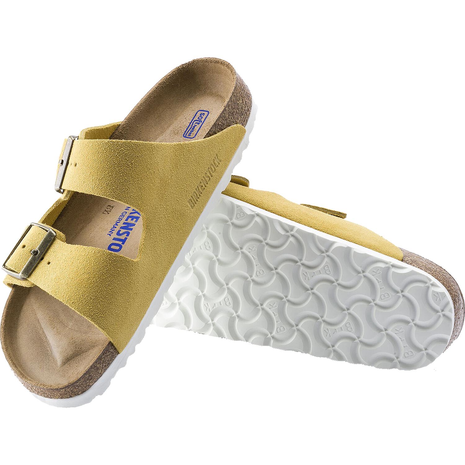 サンダル BIRKENSTOCK Mustard suede Arizona slippers Birkenstock Men's Arizona Suede Slide Sandals | Dillard's