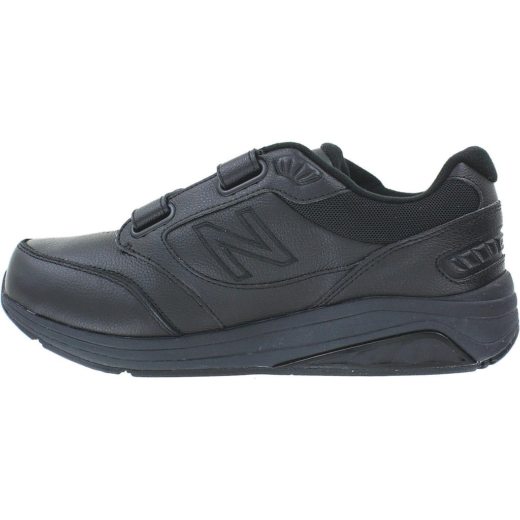 Mens New balance Men's New Balance MW928HB3 Velcro Walking Shoe Black Leather Black Leather