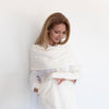 Womens Zestt organics Women's Zestt Organics Organic Cotton Dreamsoft Travel Scarf Ivory Bubble Knit Ivory Bubble Knit