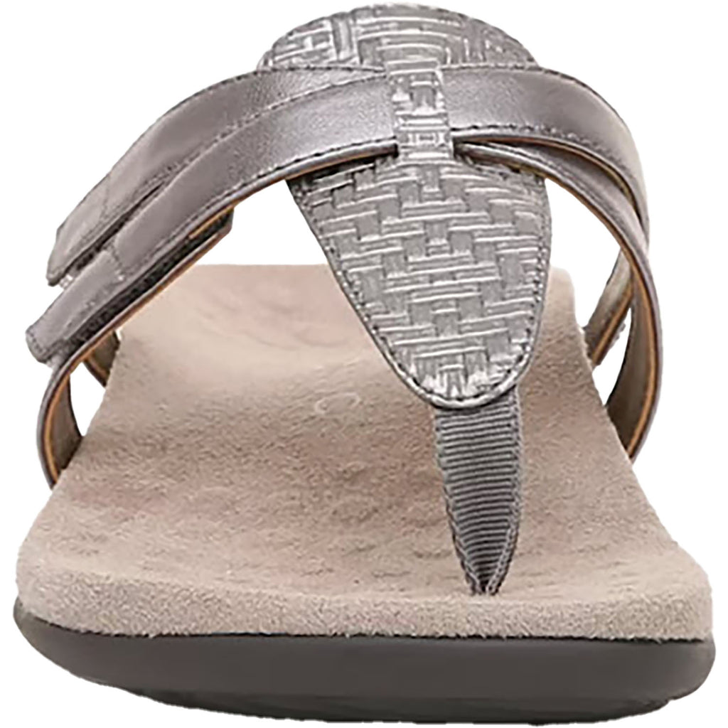 Womens Vionic Women's Vionic Karley Silver Leather Silver Leather