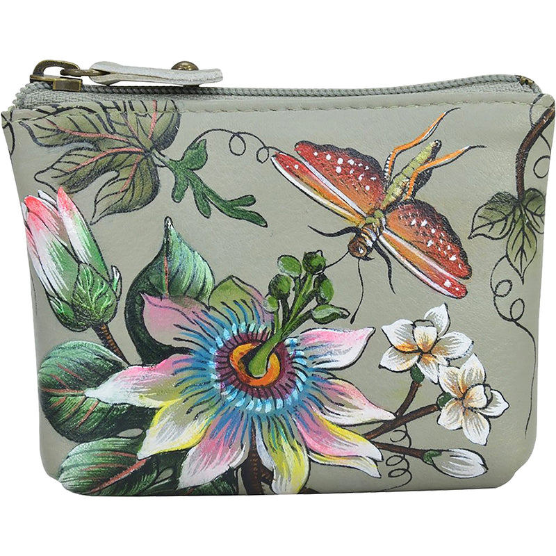 Women's Anuschka Coin Pouch Floral Passion Leather