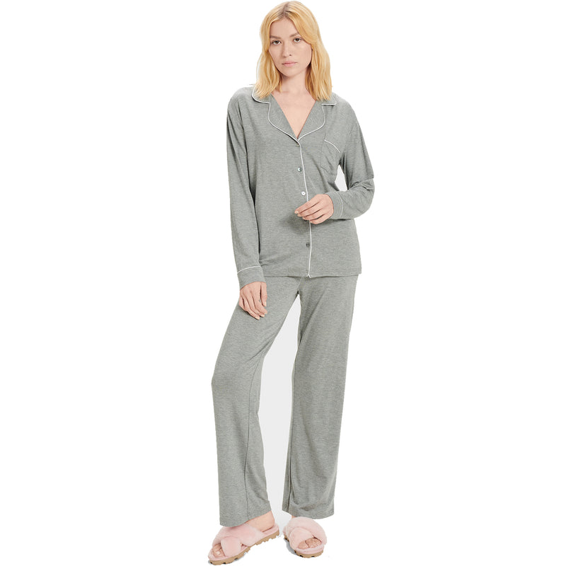 Women's UGG Lenon Pajama Set Grey Heather