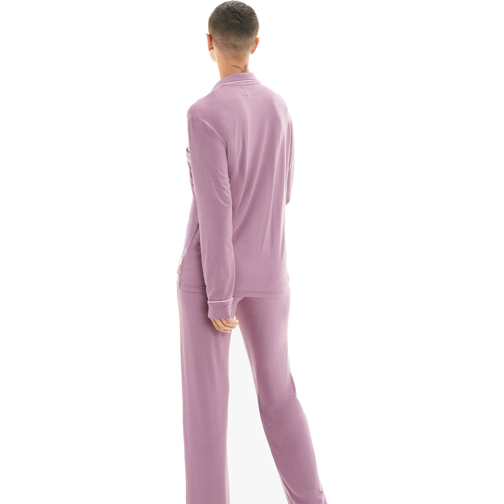 Womens Ugg Women's UGG Lenon Pajama Set Midnight Purple Midnight Purple