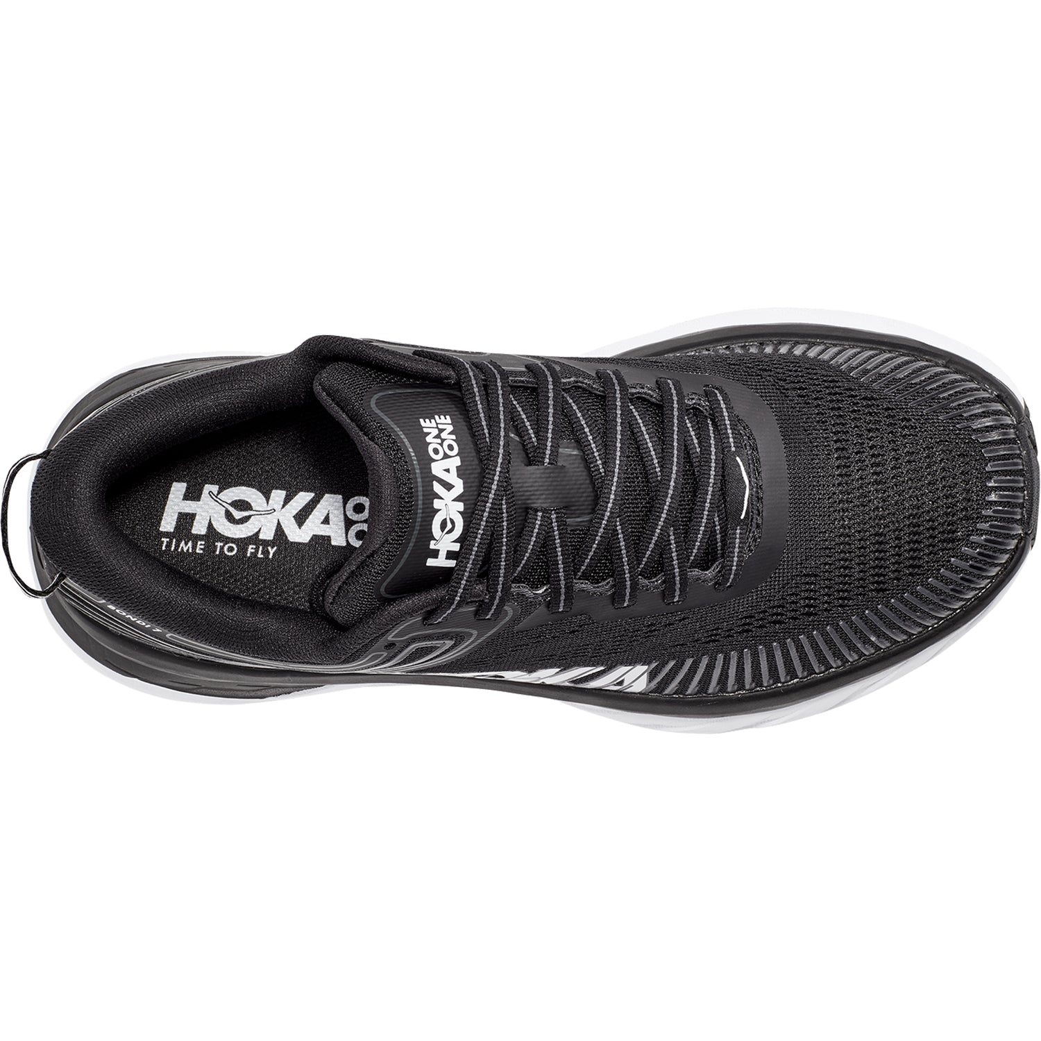 Hoka Bondi 7 Black/White | Road Running Shoes | Footwear etc.