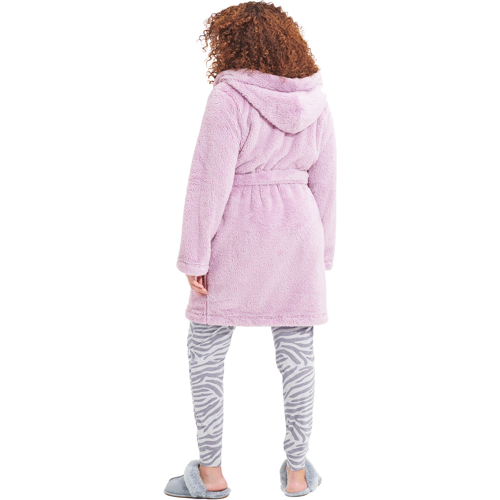 Womens Ugg Women's UGG Aarti Plush Robe Lilac Frost Lilac Frost