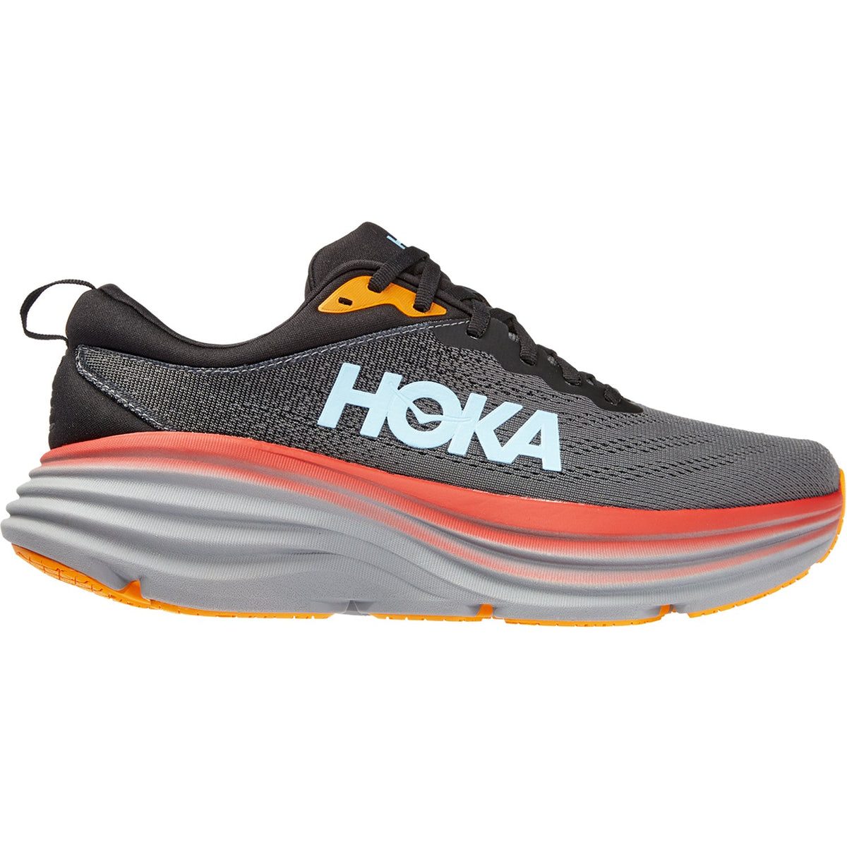 Hoka Bondi 8 Anthracite | Men's Road Running Shoes | Footwear etc.