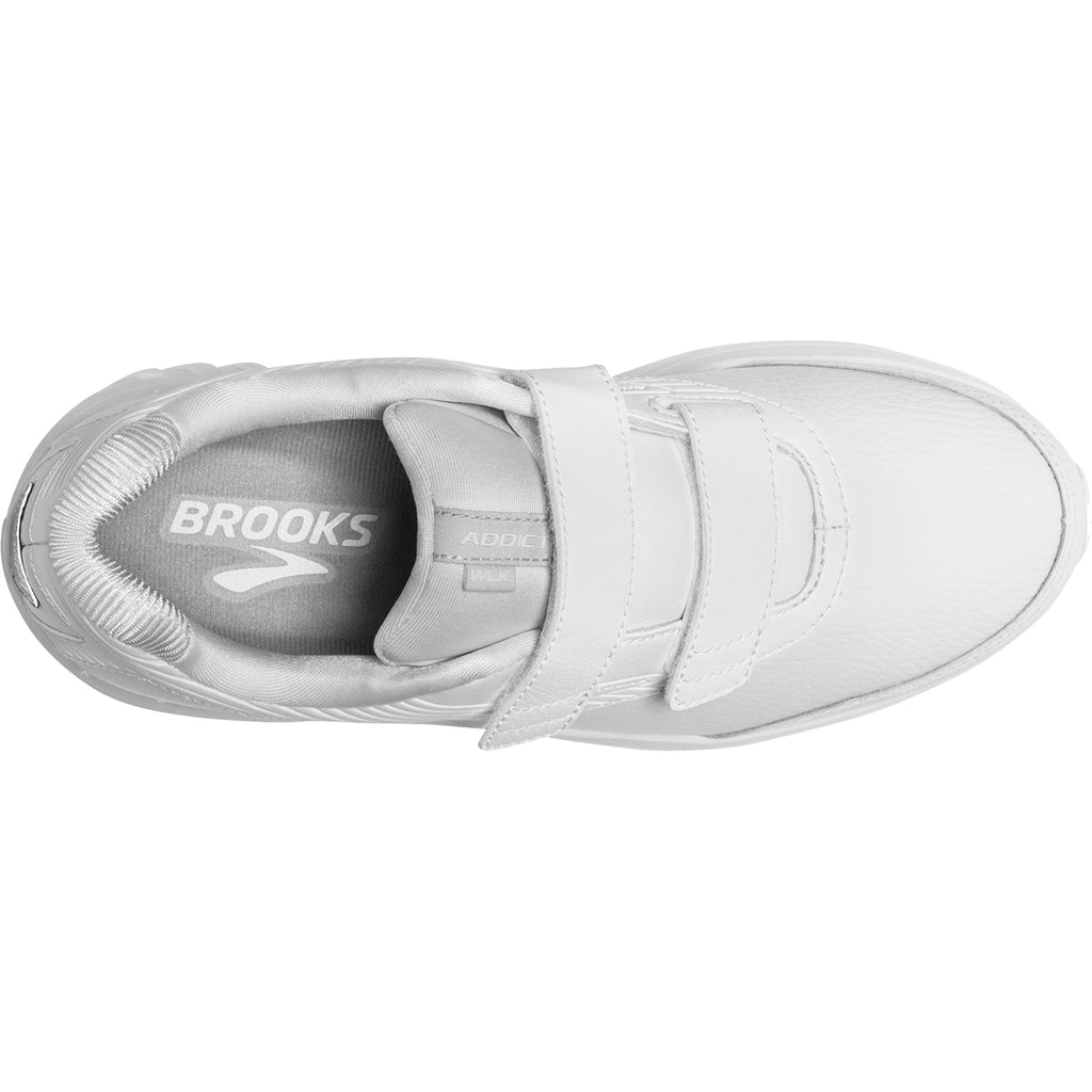 Womens Brooks Women's Brooks Addiction Walker V-Strap White Leather White Leather