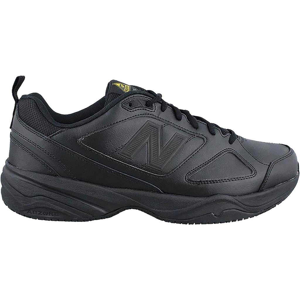 Mens New balance Men's New Balance MID626K2 Slip Resistant Black Leather Black Leather