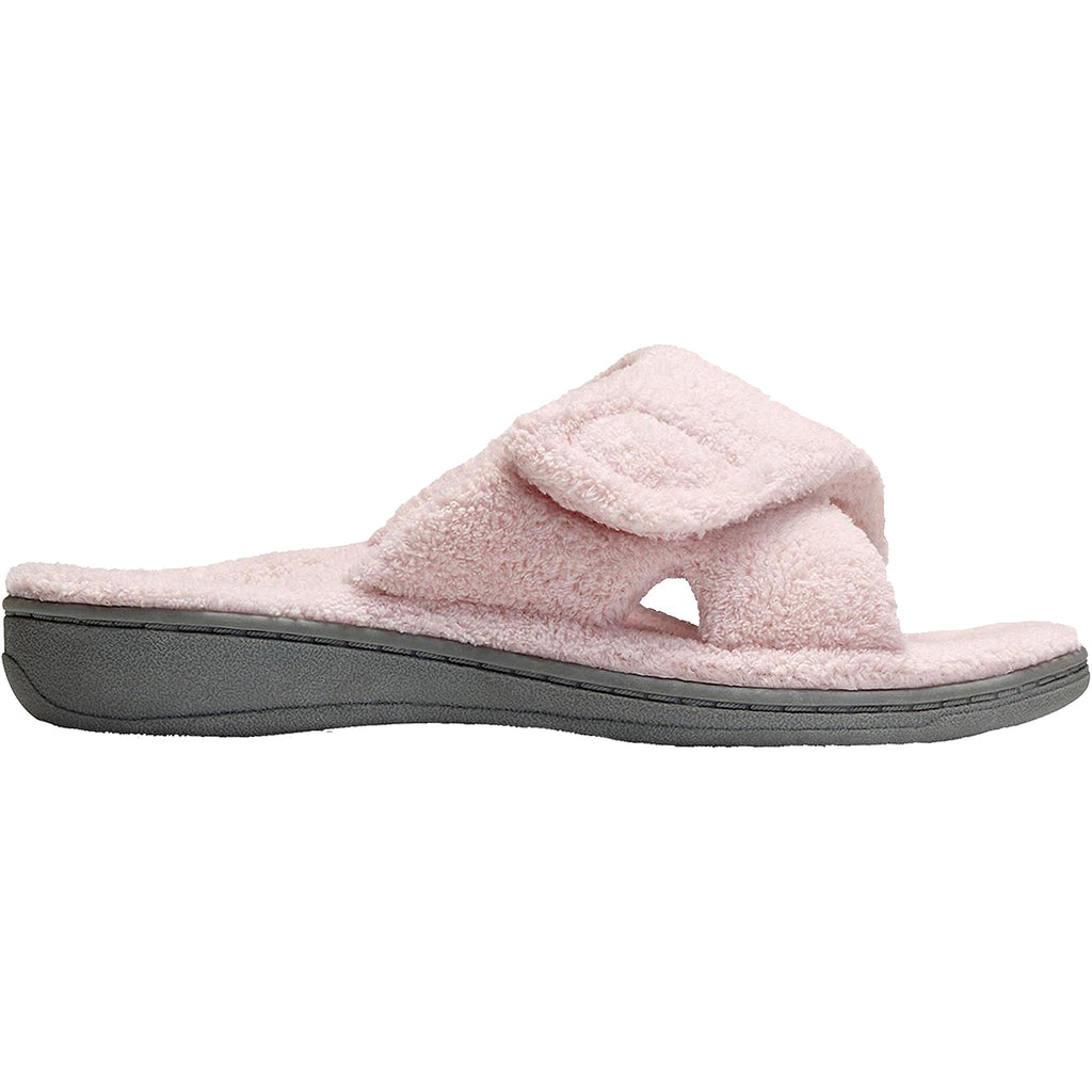 Womens Vionic Women's Vionic Relax Slippers Pink Terrycloth Pink Terrycloth