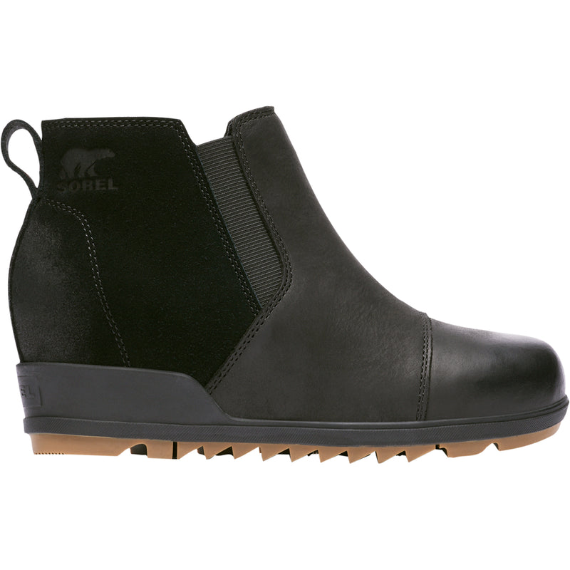 Women's Sorel Evie Pull-On Black Leather/Suede